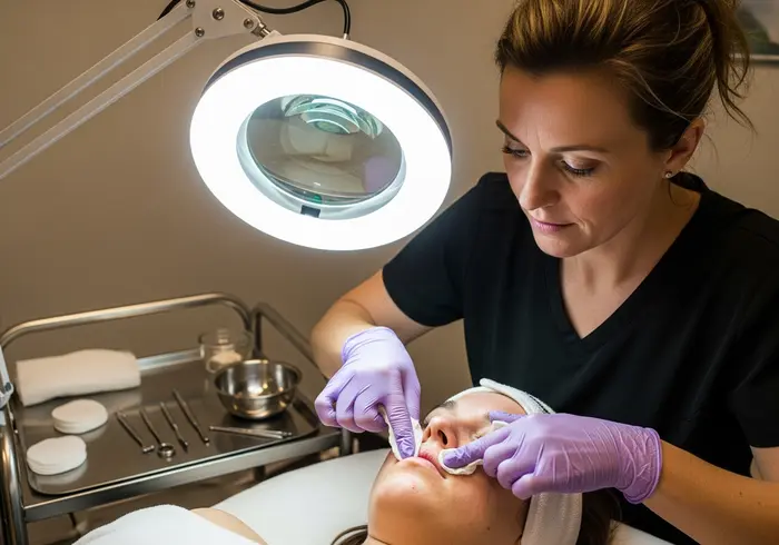 Professional facial skin care treatment at Simply Faces