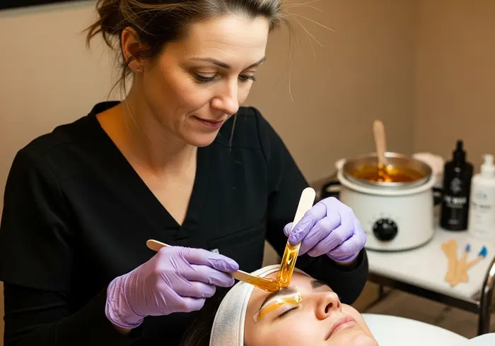 Professional waxing services at Simply Faces